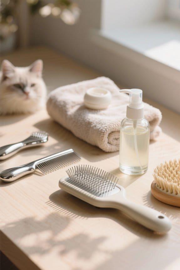 calm grooming techniques for cats