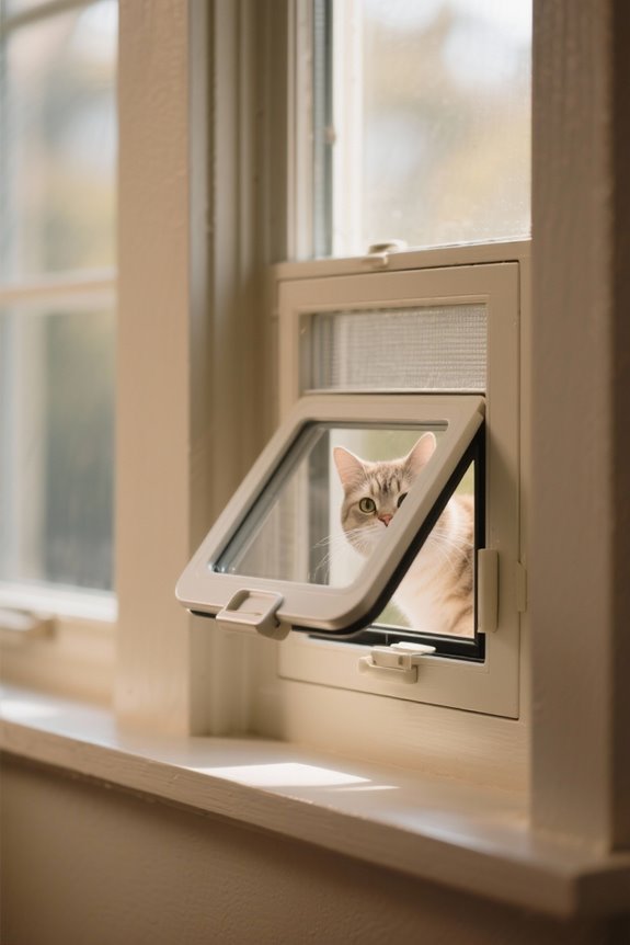 choosing a window cat door