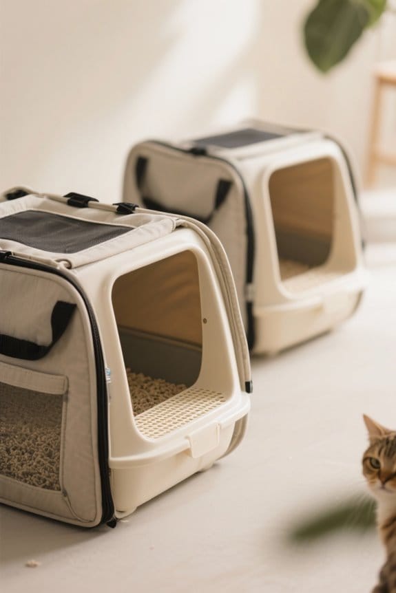 convenient functional portable litter box