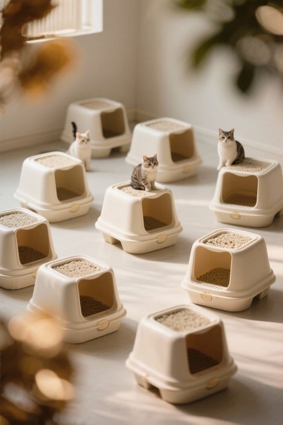 corner cat litter boxes