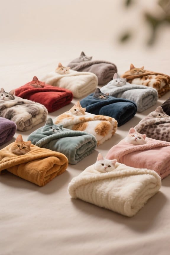 cozy fleece cat blankets