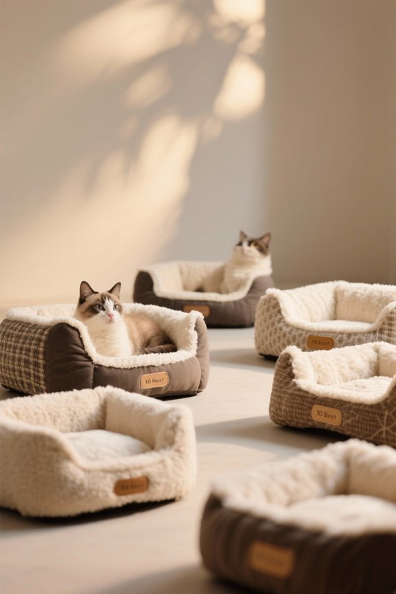 cozy heated cat beds