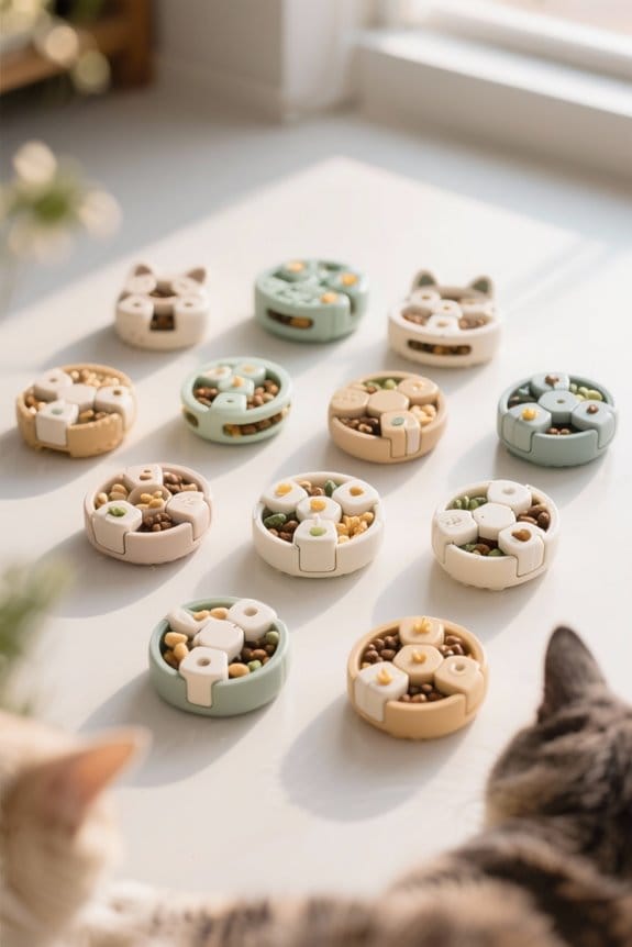 engaging food puzzles for cats