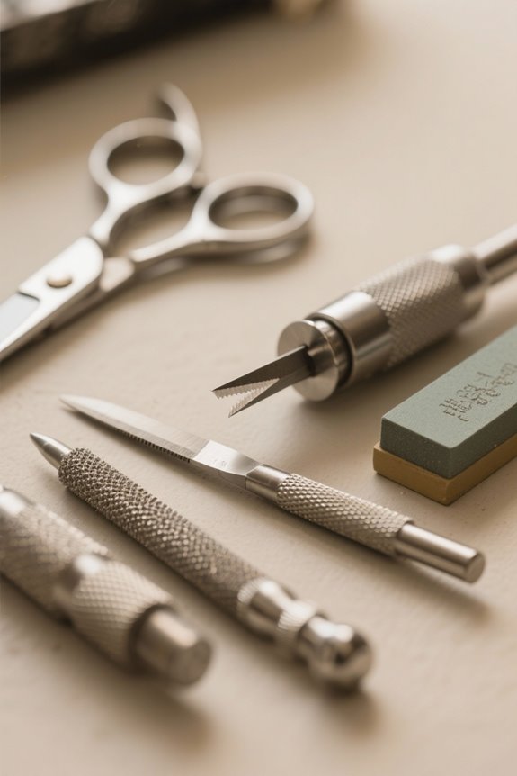 essential scissors sharpening tools