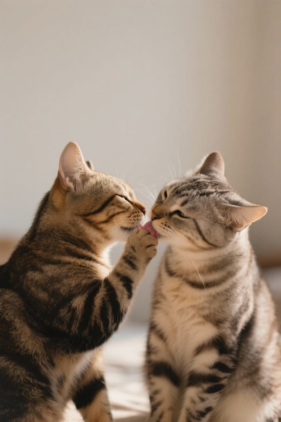 feline grooming strengthens social bonds