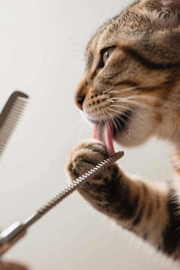 healthy grooming and behavior