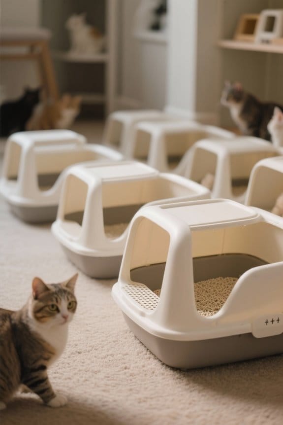 optimal litter box arrangement