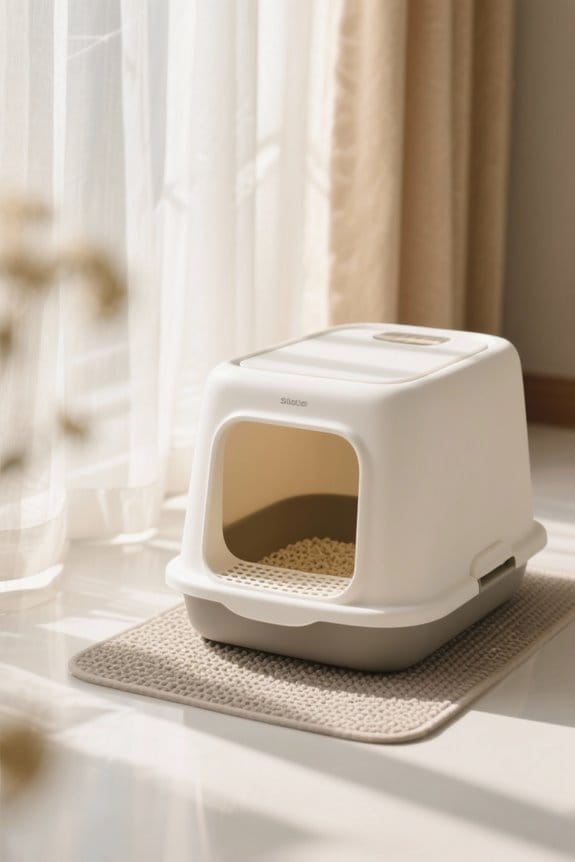 senior cat litter setup