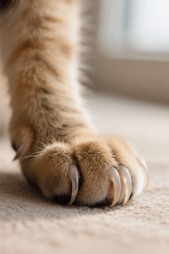 signs of cat nail overgrowth