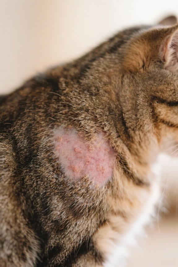 signs of cat over grooming