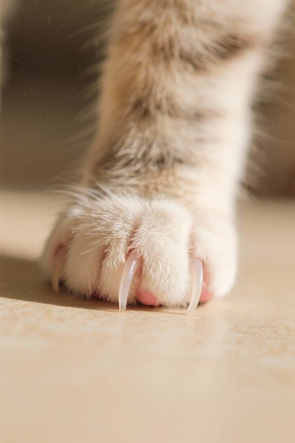 signs of long cat nails