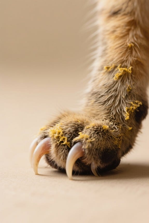 signs of overgrown cat nails