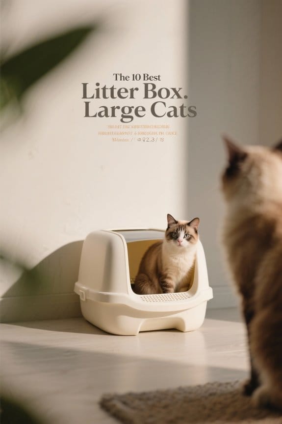 spacious litter boxes for cats