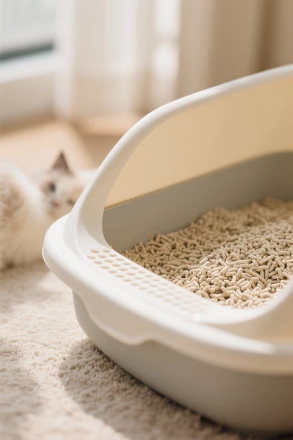 stress free cat litter environment