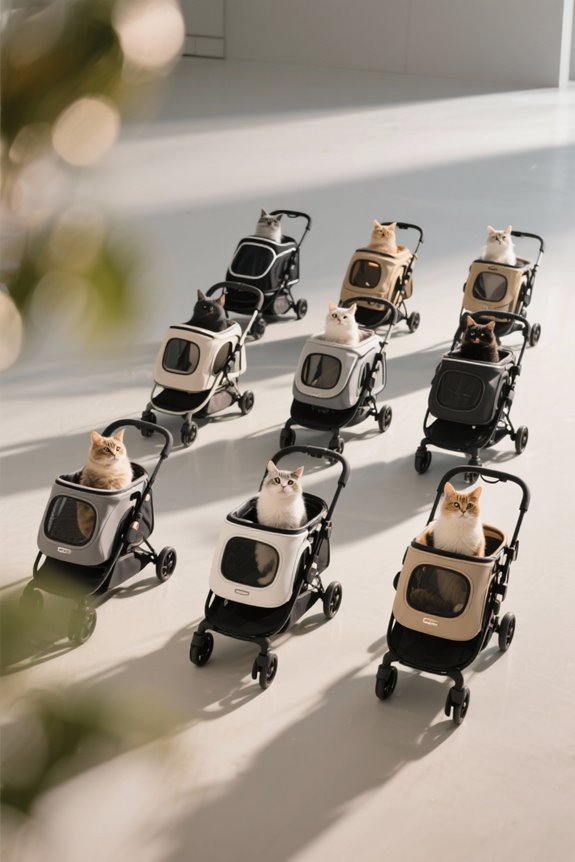 stylish and safe cat strollers