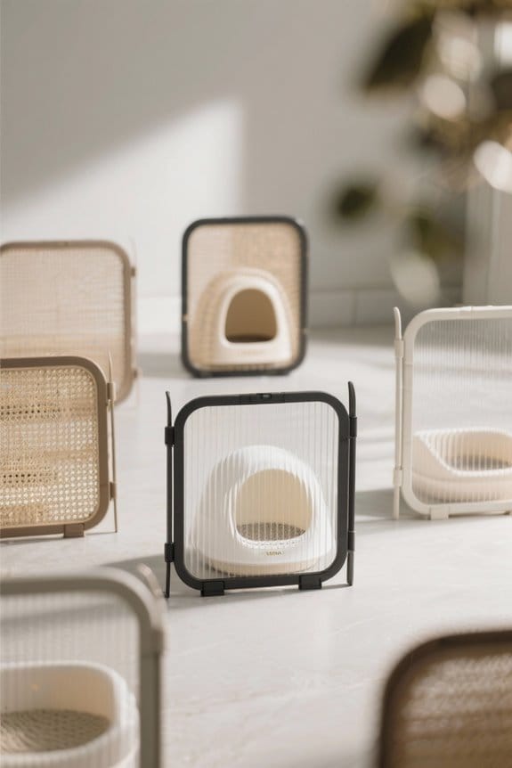 stylish litter box privacy