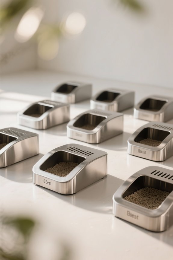 stylish steel litter boxes