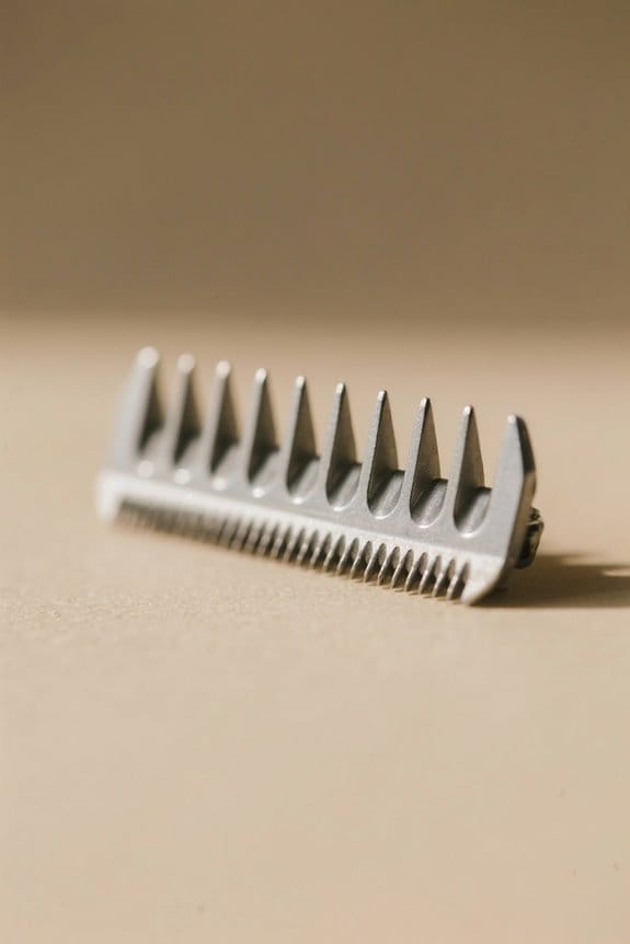 tooth spacing enhances grooming efficiency
